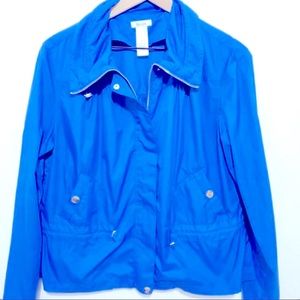 Liz & Co Windbreaker Jacket Rain Coat Zip up